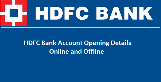 HDFC account details