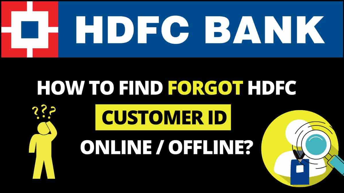 HDFC customer id know