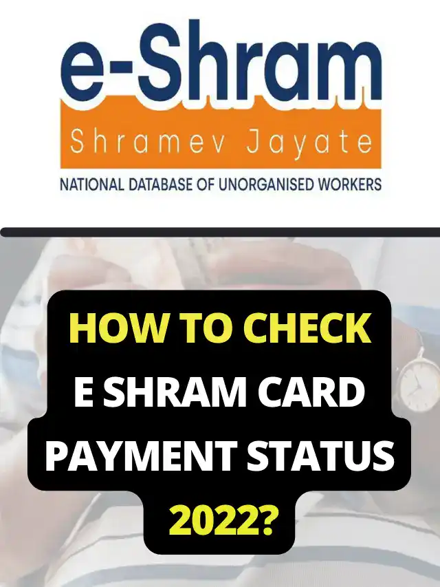 e shram 2022 payment check