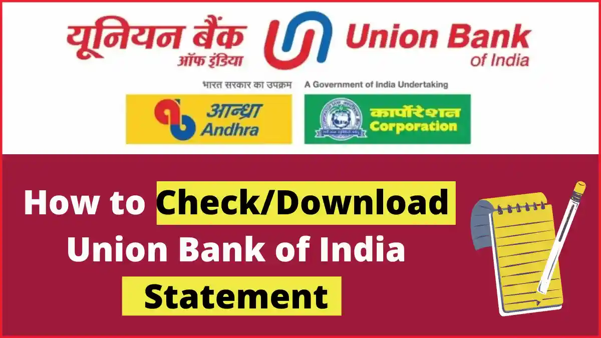 union bank of india statement